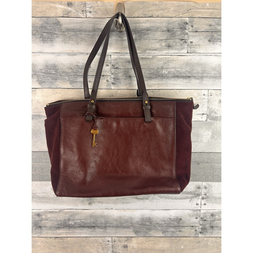 Fossil Rachel Top Zip Tote Leather Bag - Picture 2 of 9